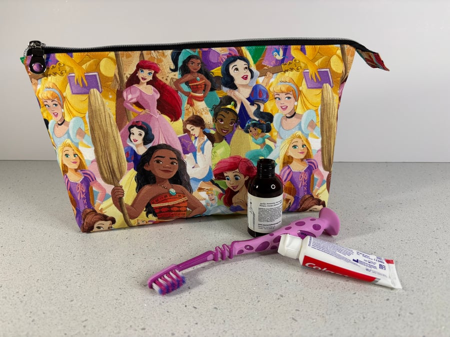 Child’s washbag, child’s toiletries bag, Disney princess