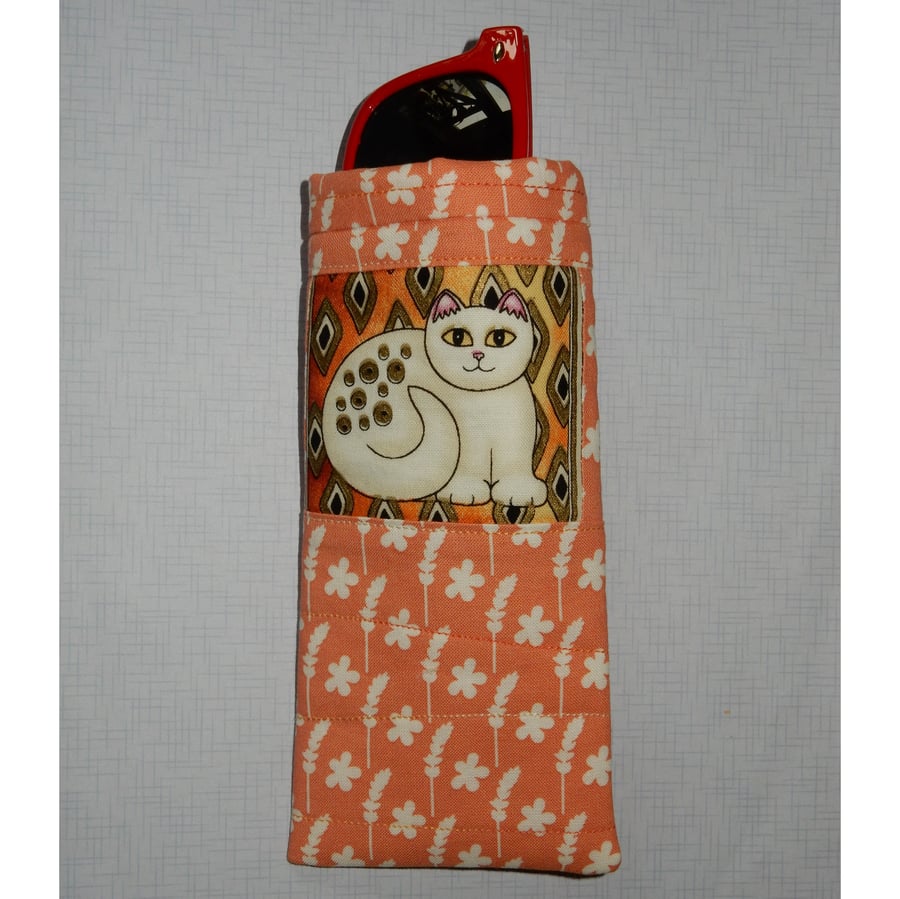 Glasses case - cat- slip in