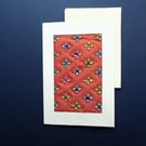 Individually Hand Crafted Textile Blank Card
