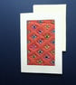 Individually Hand Crafted Textile Blank Card
