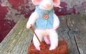 Needlefelt sculptures