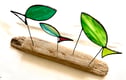Stained glass and driftwood