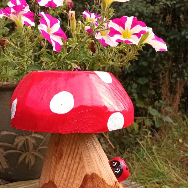 Red Toadstool with Ladybird