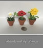 Miniature crocheted flowers - Image 2
