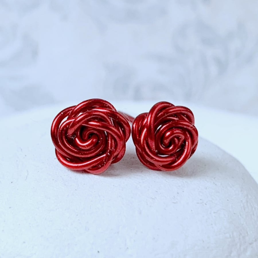 Red Roses earrings