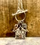Handmade Silver Gingerbread House Pendant - Image 3