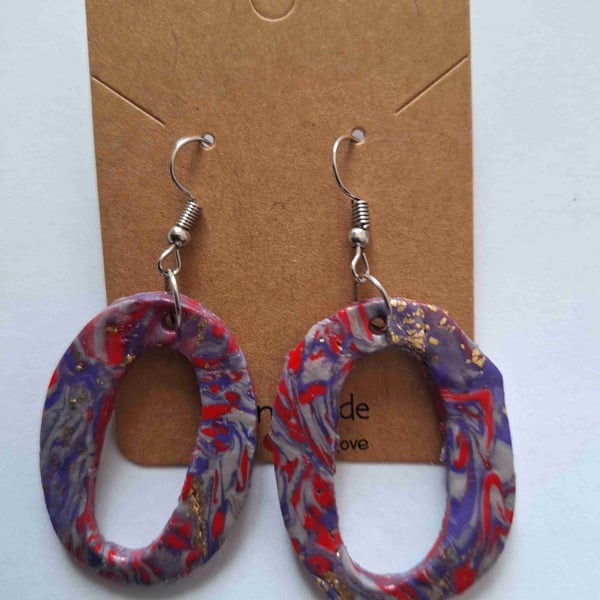 Polymer Clay Earrings. 