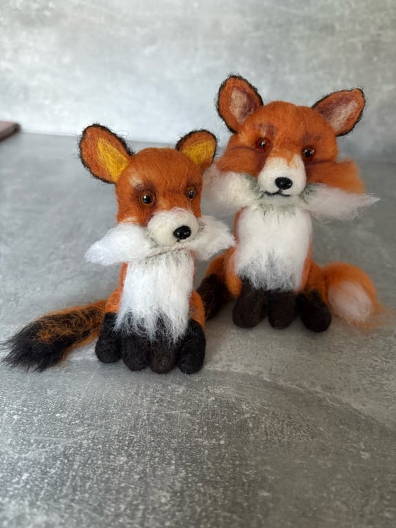 Cute little fox couple 