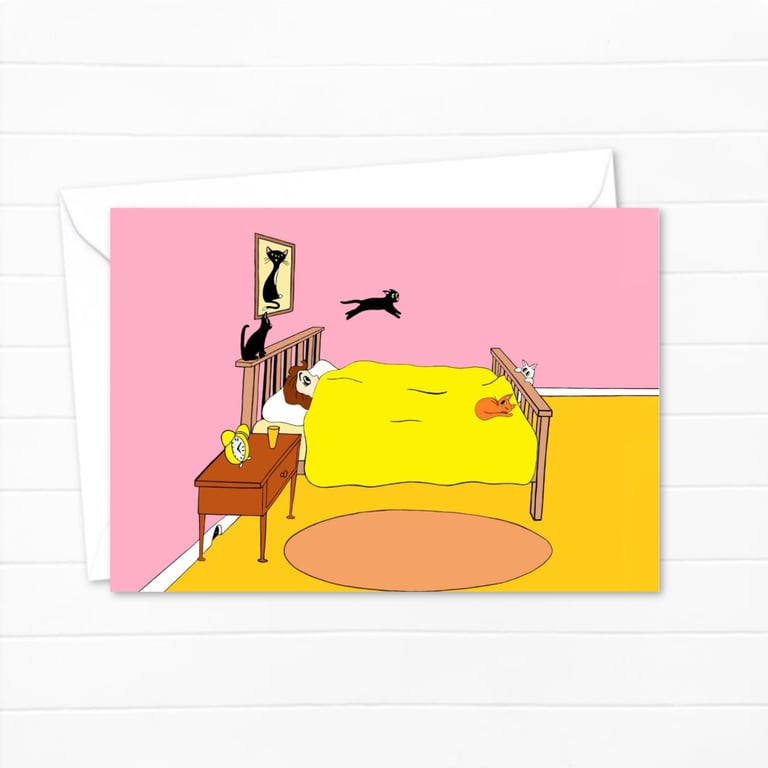 Funny Cats Greetings Card: Ideal for a Cat Lover's Birthday (103)