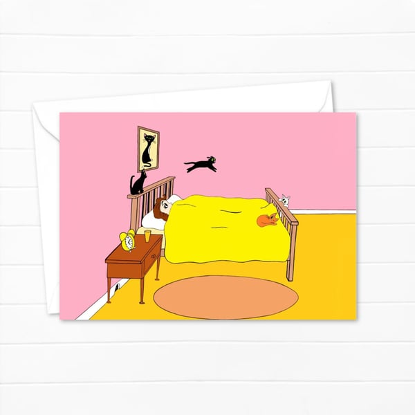 Funny Cats Greetings Card: Ideal for a Cat Lover's Birthday (103)