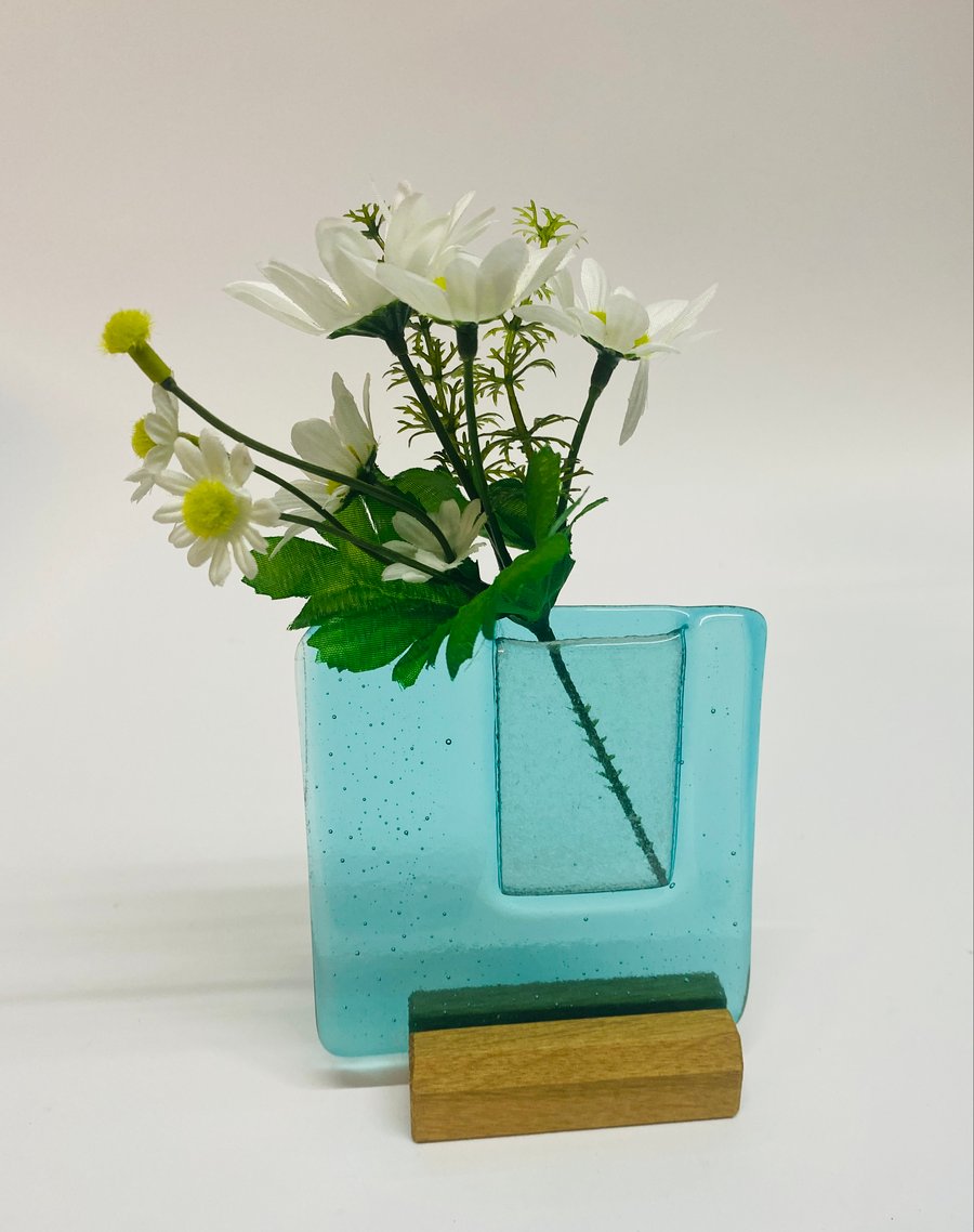 Turquoise Decorative Free Standing Pocket Vase 