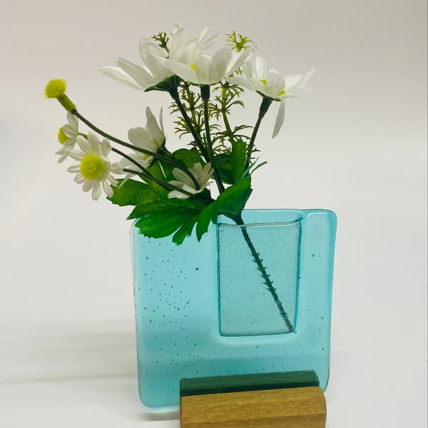 Turquoise Decorative Free Standing Pocket Vase 