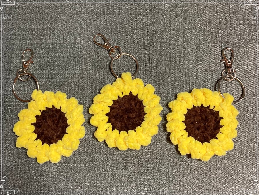 Sunflower keyrings