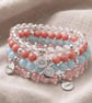 Aquamarine Crystal Bracelet, Calm & Courage, Personalised Engraved Gift - Image 3