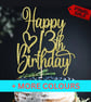 13th Birthday Cake Topper, Happy 13th Birthday Cake Topper, Custom Cake Topper - Image 1