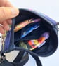 Flower cross body shoulder bag with long strap.  - Image 6