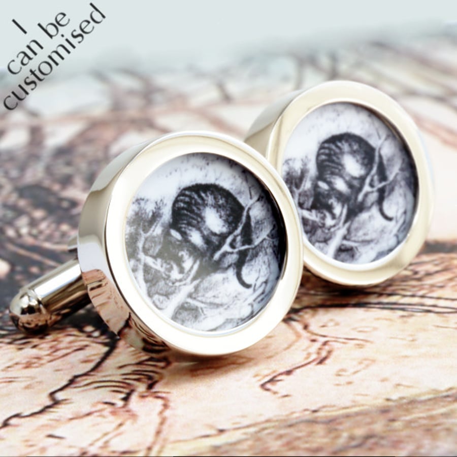 The Cheshire Cat Cufflinks from Alice in Wonderland