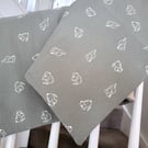 Beautiful handcrafted baby blanket featuring baby elephants