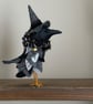 Witchy Blackbird Spun Cotton Art Doll - Image 5