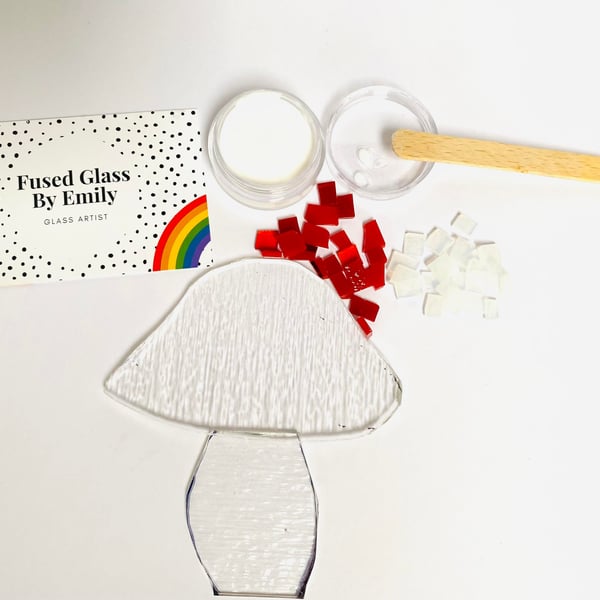 Make at Home Fused Glass Toadstool Kit