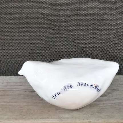 You are beautiful - Bird sculpture paperweght for stress relief and good vibes