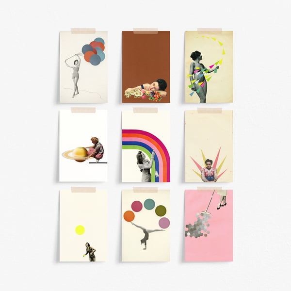 Aesthetic Postcard Pack of Nine - Wonderful Women
