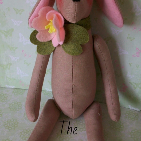 PDF PATTERN FOR TILDA STYLE ANIMAL ANTICS DOG ROSE