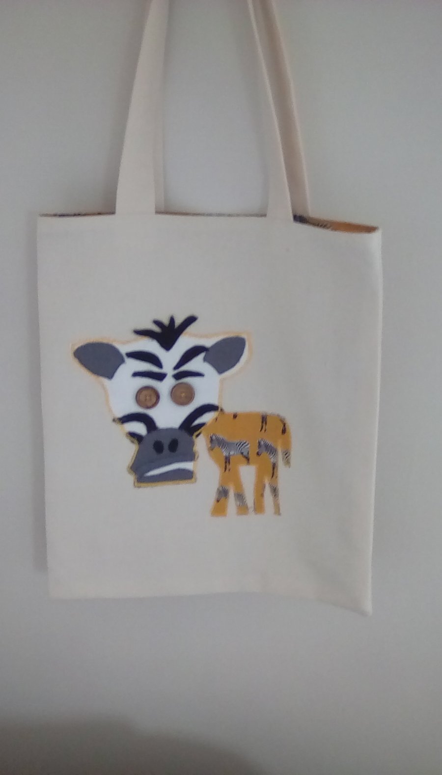 Tote Bag, Child's Bag, Zebra Bag, Animal Bag