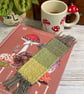 Hand Woven Bookmark in Handspun Yarn in Plant Dyed Yarns - Image 2
