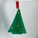 Glass Christmas Tree Decoration 