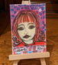 Original ACEO create joy lady. - Image 2