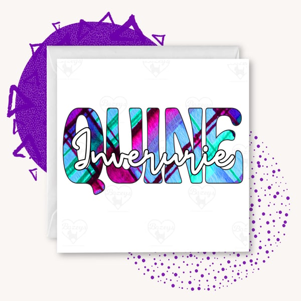 Inverurie Quine - Inverurie  Doric Greetings Card
