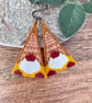 Autumn inspired bead woven Gnome earrings - Image 2