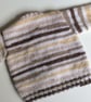 Baby cardigan hand knit neutral shades 3-6 months - Image 3