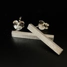 Simple Square vStick Earrings Silver Stud Earrings silver stud earrings