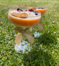 Passion Fruit & Rose Handmade Soy Wax Candle in a cocktail glass with fragrance. - Image 5