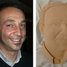 Commissioned stoneware portraits on demand