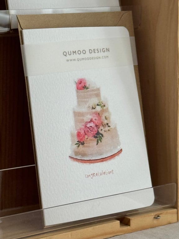  Wedding Cake Card (QM 301)