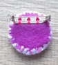 Brooch pin – Buttons & beads – Circle – Nora  - Image 2