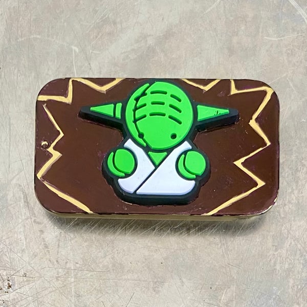 Yoda Star Wars Small Metal Pill Box Storage Tin