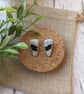 Crushed Glass Geo Cuspid Studs  - Image 10