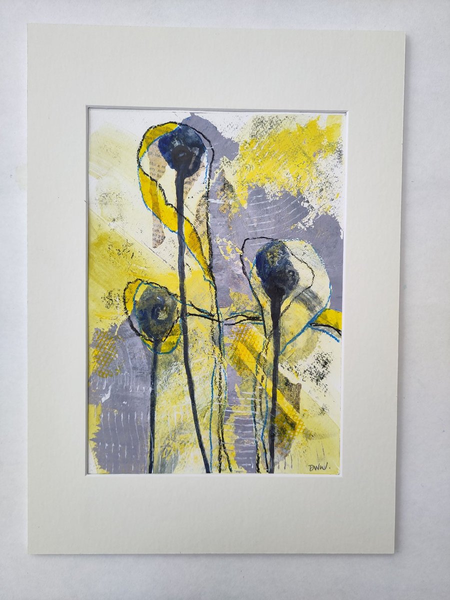 Original Wall Art Mixed Media 'Tears' Series A3
