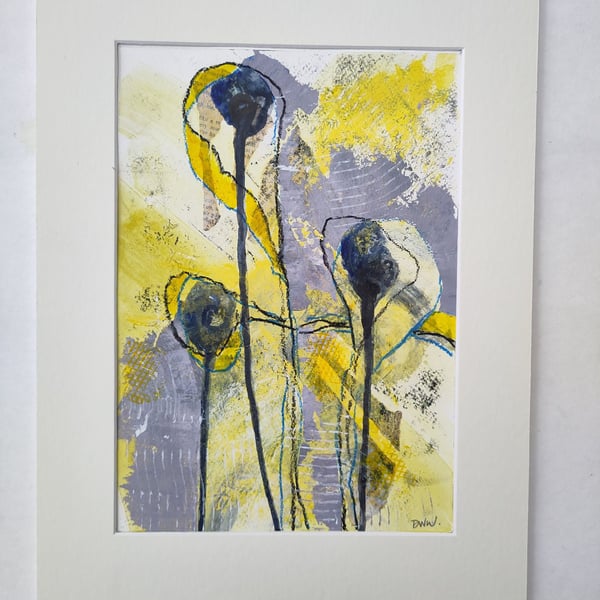 Original Wall Art Mixed Media 'Tears' Series A3