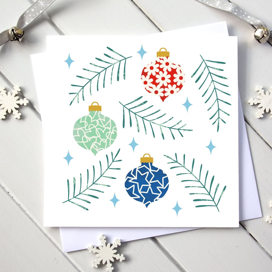 Scandi Christmas Decorations Card