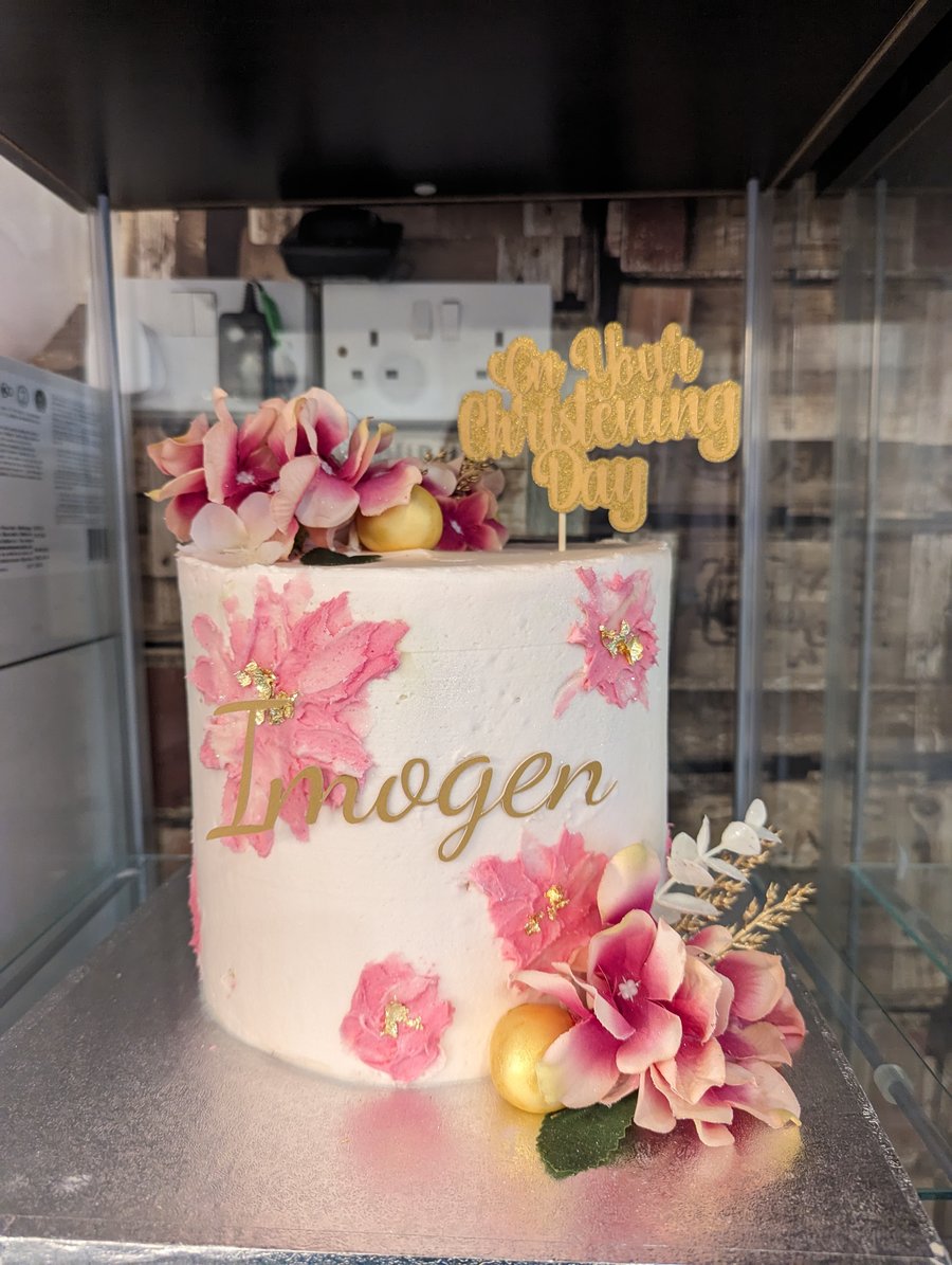 Cake Topper Christening 