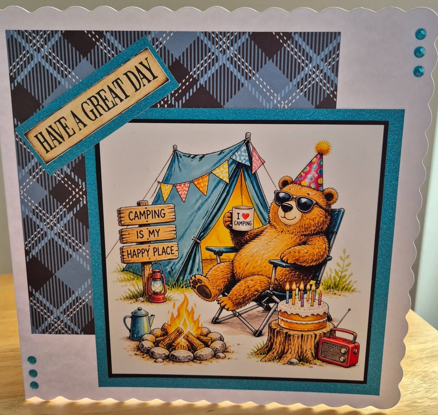 Handmade Camping Greeting Card