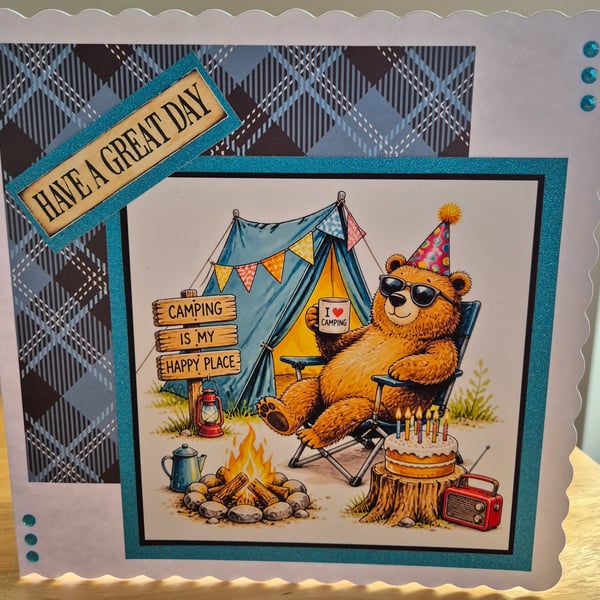 Handmade Camping Greeting Card