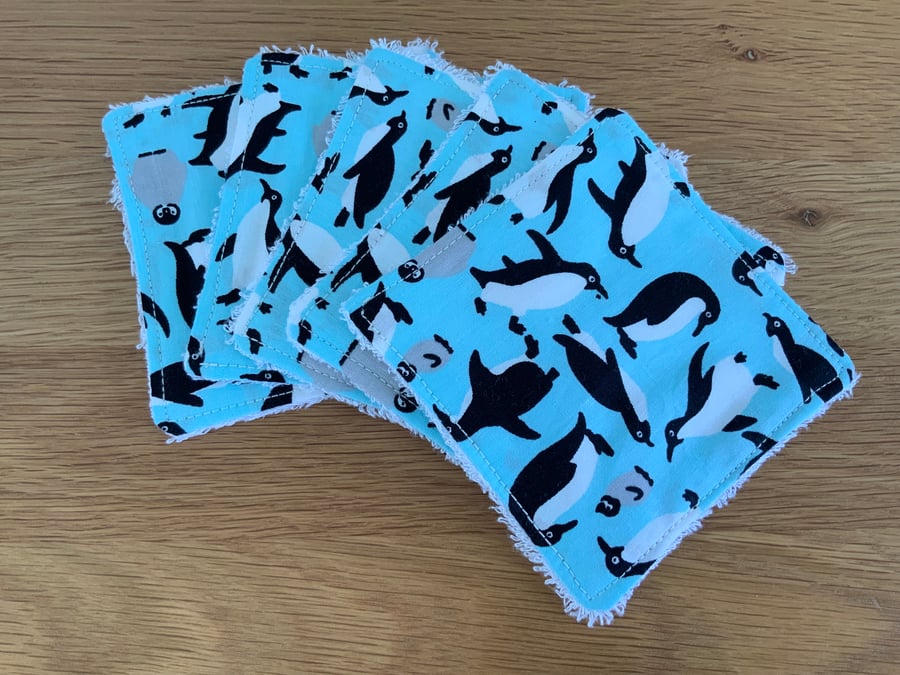 Reusable Bamboo Towelling Cotton Face Wipes, Eco friendly, Washable, Make up pad