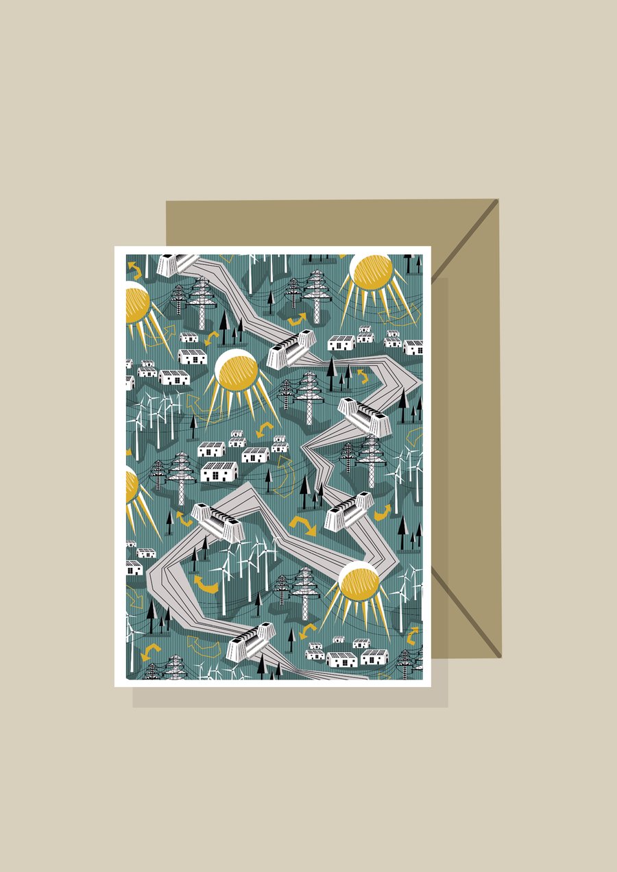 Educational Greetings Card  - 'Renewable Energy'