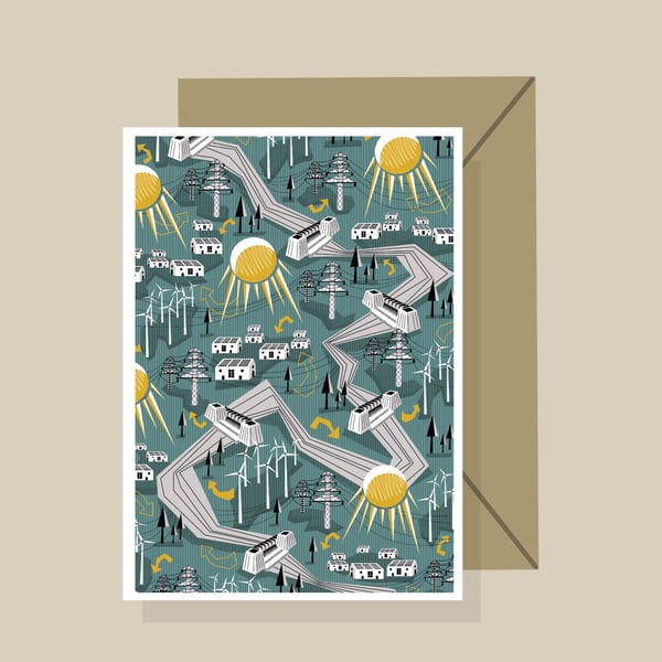 Educational Greetings Card  - 'Renewable Energy'